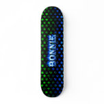 Bonnie blue fire Skatersollie skateboard.