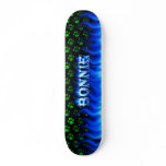 Bonnie blue fire Skatersollie skateboard.