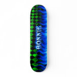 Bonnie blue fire Skatersollie skateboard.