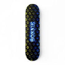 Bonnie blue fire Skatersollie skateboard.