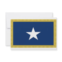 Bonnie Blue Flag First Texas Cofederate Volunteers Custom Invite