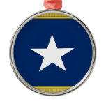 Bonnie Blue Flag First Texas Cofederate Volunteers Christmas Tree Ornament