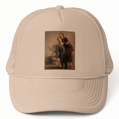 Bonnie & Clyde Trucker Hats by debzmoss