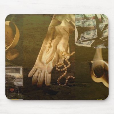 Bonnie & Clyde Style Mousepad by norman888