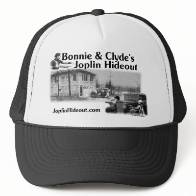 Bonnie & Clyde's Joplin Hideout Trucker Hats by debzmoss