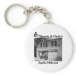 Bonnie & Clyde's Joplin Hideout keychains