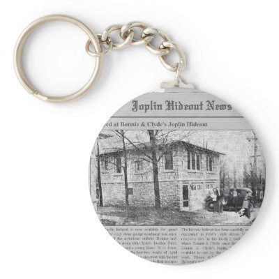 Bonnie & Clyde's Joplin Hideout Keychains by debzmoss