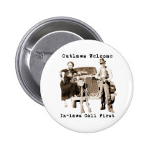 Bonnie Parker & Clyde Barrow Button