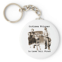 Bonnie Parker & Clyde Barrow Keychain