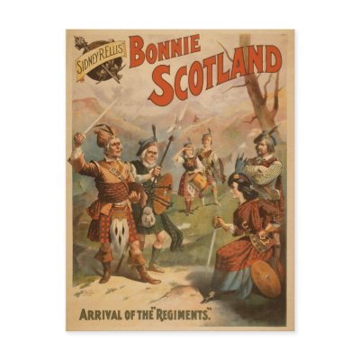 Bonnie Scotland,  'Arrival of the Regiments' Post Cards by photochrom