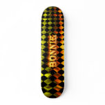 Bonnie skateboard fire and flames design.