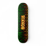 Bonnie skateboard fire and flames design.