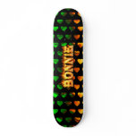 Bonnie skateboard fire and flames design.