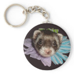 Bonnie The Ferret Flower Key Chain