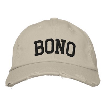 Bono Embroidered Hat by cityshirts