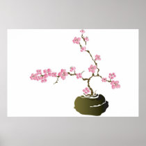 Bonsai cherry tree Poster