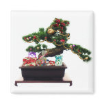Bonsai Christmas Tree Refrigerator Magnets