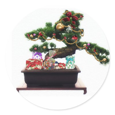 Bonsai Christmas Tree Sticker by I_Love_Xmas
