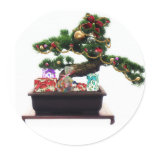 Bonsai Christmas Tree stickers