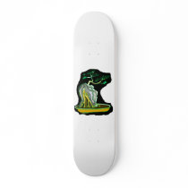 Bonsai On Rock big rock black back Skate Board Decks
