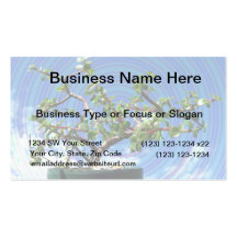 Bonsai tree with spiral effect overlay business card templates