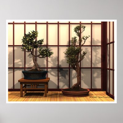 BONSAIS PRINT by jaimevives