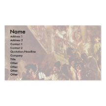 Bonsoir Messieurs! By Menzel Adolph Von Business Card Template