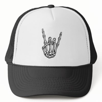 Bony Rock Hand Trucker Hat by kbilltv