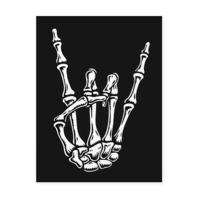 Bony Rock Hand Post Card by kbilltv