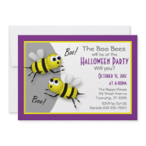 "Boo Bees" :: Funny Halloween Party Invitations