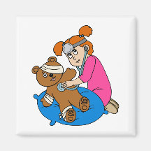 Boo-Boo Bear & Kid Doctor Fridge Magnets