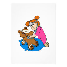 Boo-Boo Bear & Kid Doctor Personalised Invite