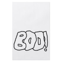 Boo! Fat Jagged Letters. Full Colour Flyer