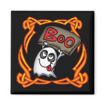 Boo Ghost Round Magnet