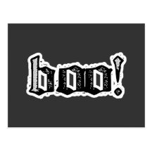 Boo! Gothic Engraved Post Cards