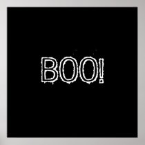BOO! Grungy Font, black and white.