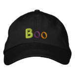 Boo Halloween embroidered hats