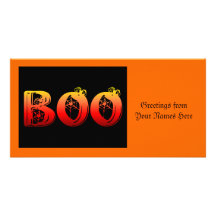 Boo Halloween Photo Cards
