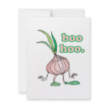 boo hoo silly onion cartoon character invitations