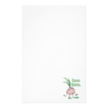 boo hoo silly onion cartoon character customised stationery
