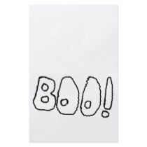 BOO! In Black Outlined Shaky Letters. Custom Flyer