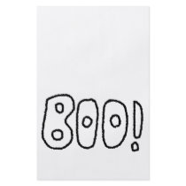BOO! In Black Rounded Jagged Letters. Full Color Flyer