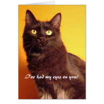 Boo - I've had my eyes on you! Blank Card
