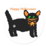 Boo kitty  Happy Halloween stickers