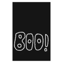 BOO! Rounded Jagged White Letters. Flyer