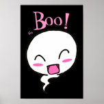 Boo!'s black candy art print