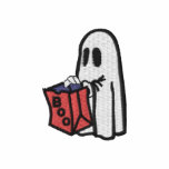 Boo Trick Or Treat Bag Ghost Kid - Embroidered embroidered shirts
