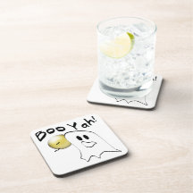 Boo Yah Ghost Gifts Drink Coaster