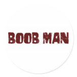 Boob Man stickers