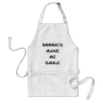 BOOBIES MAKE ME SMILE APRONS